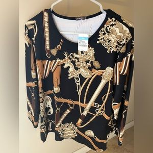 J. McLaughlin Signature 3/4 Sleeve Tee